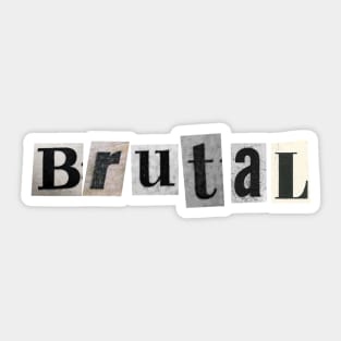 Brutal Olivia Rodigro Sticker